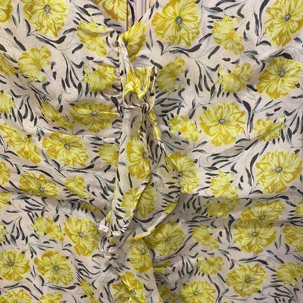 Intermix woman’s yellow flower long sleeve dress - Picture 3 of 11